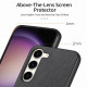 For Samsung Galaxy S24+ 5G Twill Fabric Leather Skin Back Phone Case(Black)