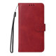 For Samsung Galaxy S24+ 5G ENKAY Card Wallet Calf Texture Leather Phone Case with Screen Film(Red)