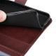 For Samsung Galaxy S24+ 5G ENKAY Card Wallet Calf Texture Leather Phone Case with Screen Film(Red)