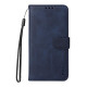 For Samsung Galaxy S24+ 5G ENKAY Card Wallet Calf Texture Leather Phone Case with Screen Film(Blue)