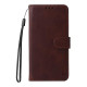 For Samsung Galaxy S24+ 5G ENKAY Card Wallet Calf Texture Leather Phone Case with Screen Film(Brown)