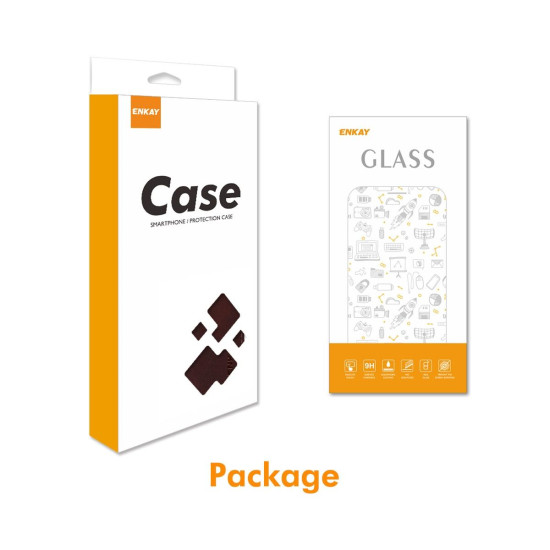 For Samsung Galaxy S24+ 5G ENKAY Card Wallet Calf Texture Leather Phone Case with Screen Film(Brown)