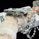 For Samsung Galaxy S24+ 5G Little Fresh Bow Neck Chain TPU Phone Case(White)