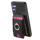 For Samsung Galaxy S24+ 5G Retro Splitable Magnetic Stand Card Bag Leather Phone Case(Black)
