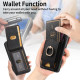 For Samsung Galaxy S24+ 5G Retro Splitable Magnetic Stand Card Bag Leather Phone Case(Black)
