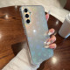For Samsung Galaxy S24+ 5G Laser Heart Clear TPU Shockproof Phone Case(Transparent White)