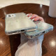For Samsung Galaxy S24+ 5G Laser Heart Clear TPU Shockproof Phone Case(Transparent White)