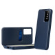 For Samsung Galaxy S24+ 5G Smart View Window Leather Phone Case with Card Slot(Blue)