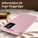 For Samsung Galaxy S24+ 5G Smart View Window Leather Phone Case with Card Slot(Pink)
