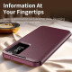 For Samsung Galaxy S24+ 5G Smart View Window Leather Phone Case with Card Slot(Red)