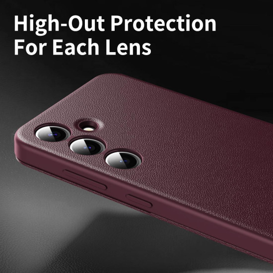 For Samsung Galaxy S24+ 5G Smart View Window Leather Phone Case with Card Slot(Red)