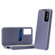 For Samsung Galaxy S24+ 5G Smart View Window Leather Phone Case with Card Slot(Purple)