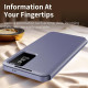 For Samsung Galaxy S24+ 5G Smart View Window Leather Phone Case with Card Slot(Purple)