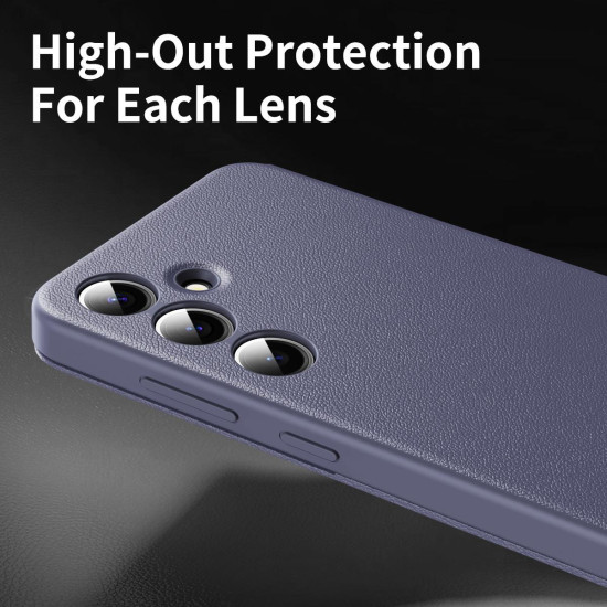 For Samsung Galaxy S24+ 5G Smart View Window Leather Phone Case with Card Slot(Purple)