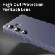 For Samsung Galaxy S24+ 5G Smart View Window Leather Phone Case with Card Slot(Purple)