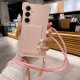 For Samsung Galaxy S24+ 5G Liquid TPU Card Bag Four Corner Shockproof Phone Case(Pink)