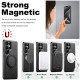 For Samsung Galaxy S23+ 5G Suteni G3 Oil Wax 360 Rotation Holder MagSafe Back Phone Case(Black)