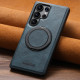 For Samsung Galaxy S23+ 5G Suteni G3 Oil Wax 360 Rotation Holder MagSafe Back Phone Case(Blue)