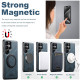 For Samsung Galaxy S23+ 5G Suteni G3 Oil Wax 360 Rotation Holder MagSafe Back Phone Case(Blue)