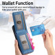 For Samsung Galaxy S24+ 5G Twill Fabric Leather Vertical Flip RFID Card Bag Phone Case(Blue)