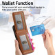 For Samsung Galaxy S24+ 5G Twill Fabric Leather Vertical Flip RFID Card Bag Phone Case(Brown)
