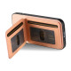 For Samsung Galaxy S24+ 5G Twill Fabric Leather Vertical Flip RFID Card Bag Phone Case(Pink)