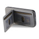 For Samsung Galaxy S24+ 5G Twill Fabric Leather Vertical Flip RFID Card Bag Phone Case(Gray)