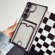 For Samsung Galaxy S24+ 5G Four-cornered Electroplated Card Bag TPU Phone Case(Black)
