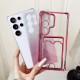 For Samsung Galaxy S24+ 5G Gradient Glitter Plating TPU Phone Case with Card Slot(Bule)