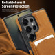 For Samsung Galaxy S24+ 5G Pindun MagSafe Card Slot Leather Back Phone Case(Blue)