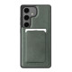 For Samsung Galaxy S24+ 5G Pindun MagSafe Card Slot Leather Back Phone Case(Green)