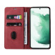For Samsung Galaxy S23+ 5G Wristband Magnetic Leather Phone Case(Red)