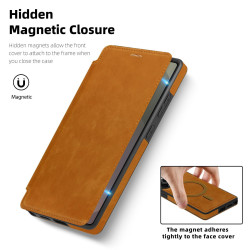 For Samsung Galaxy S24+ 5G Linton MagSafe Leather Phone Case(Black)