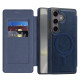 For Samsung Galaxy S24+ 5G Linton MagSafe Leather Phone Case(Blue)