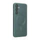 For Samsung Galaxy S24+ 5G ENKAY MagSafe Matte TPU Phone Case with Lens Film(Deep Green)