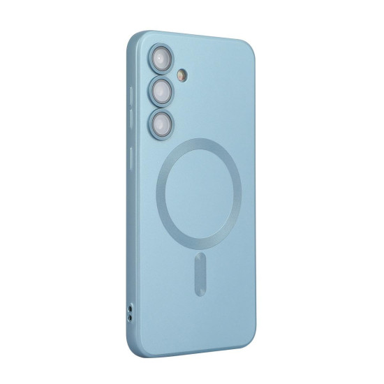 For Samsung Galaxy S24+ 5G ENKAY MagSafe Matte TPU Phone Case with Lens Film(Sierra Blue)