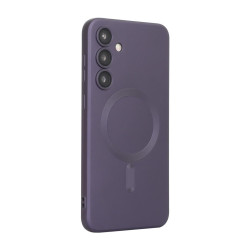 For Samsung Galaxy S24+ 5G ENKAY MagSafe Matte TPU Phone Case with Lens Film(Purple)