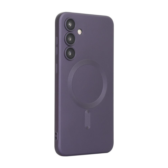 For Samsung Galaxy S24+ 5G ENKAY MagSafe Matte TPU Phone Case with Lens Film(Purple)