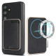 For Samsung Galaxy S24+ 5G Kalebol Slim MagSafe Ring Magnetic Card Bag Leather Phone Case(Black)