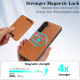 For Samsung Galaxy S24+ 5G Kalebol Slim MagSafe Ring Magnetic Card Bag Leather Phone Case(Brown)