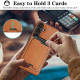 For Samsung Galaxy S24+ 5G Kalebol Slim MagSafe Ring Magnetic Card Bag Leather Phone Case(Brown)