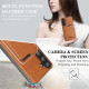For Samsung Galaxy S24+ 5G Kalebol Slim MagSafe Ring Magnetic Card Bag Leather Phone Case(Brown)