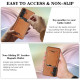 For Samsung Galaxy S24+ 5G Kalebol Slim MagSafe Ring Magnetic Card Bag Leather Phone Case(Brown)