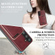 For Samsung Galaxy S24+ 5G Kalebol Slim MagSafe Ring Magnetic Card Bag Leather Phone Case(Red)