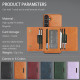 For Samsung Galaxy S24+ 5G Kalebol Strong Magnetic MagSafe Tri-Fold Wallet Leather Phone Case(Brown)