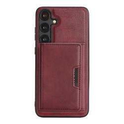 For Samsung Galaxy S24+ 5G Kalebol Strong Magnetic MagSafe Tri-Fold Wallet Leather Phone Case(Red)