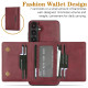 For Samsung Galaxy S24+ 5G Kalebol Strong Magnetic MagSafe Tri-Fold Wallet Leather Phone Case(Red)