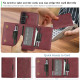 For Samsung Galaxy S24+ 5G Kalebol Strong Magnetic MagSafe Tri-Fold Wallet Leather Phone Case(Red)