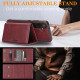 For Samsung Galaxy S24+ 5G Kalebol Strong Magnetic MagSafe Tri-Fold Wallet Leather Phone Case(Red)