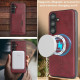 For Samsung Galaxy S24+ 5G Kalebol Strong Magnetic MagSafe Tri-Fold Wallet Leather Phone Case(Red)